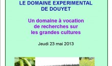 Affiche journée portes ouvertes du Domaine Expérimental de Douyet - 23 mai 2013